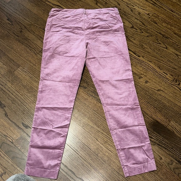 Old Navy Tall Mauve Rose Velvet Pixie Pants Size 14 - Picture 2 of 10